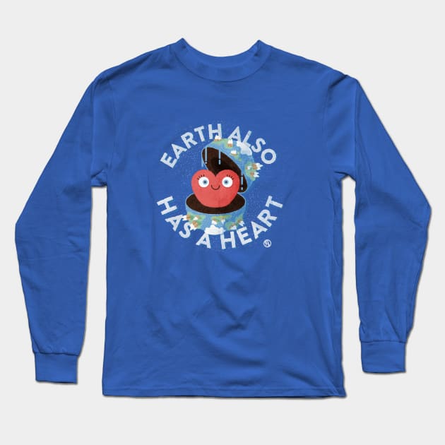 Earth also has a heart Long Sleeve T-Shirt by Sviali